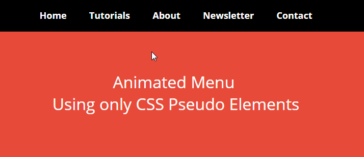 animated menu css