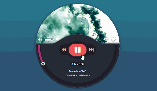 HTML CSS Music Player