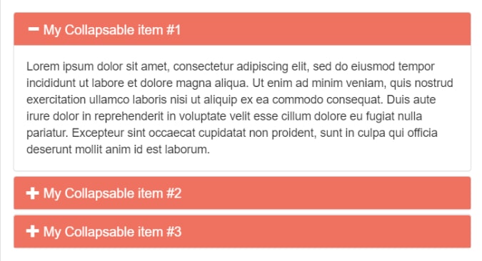 bootstrap accordion plus minus