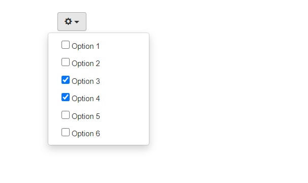 bootstrap dropdown checkbox