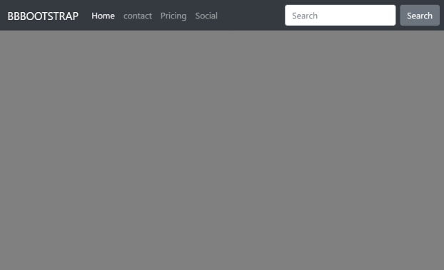 bootstrap navbar search