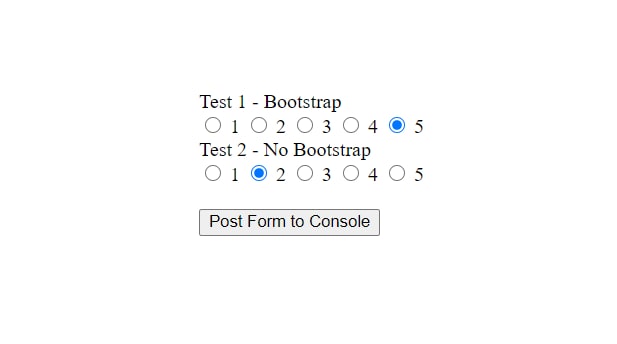 Bootstrap radio button group