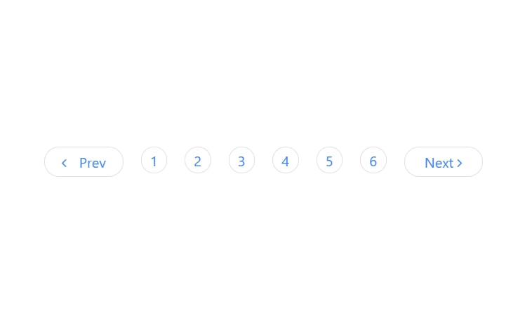 Bootstrap round pagination