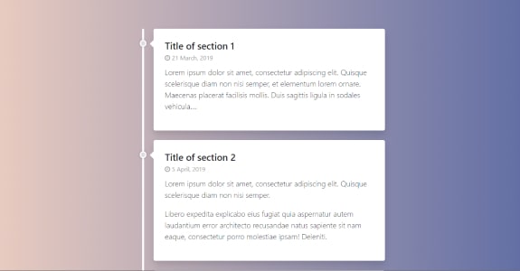 Bootstrap timeline