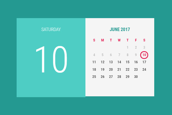 24+ Best html css and jquery calendars