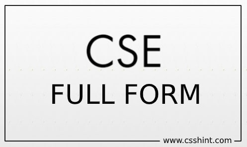 CSE Full Form