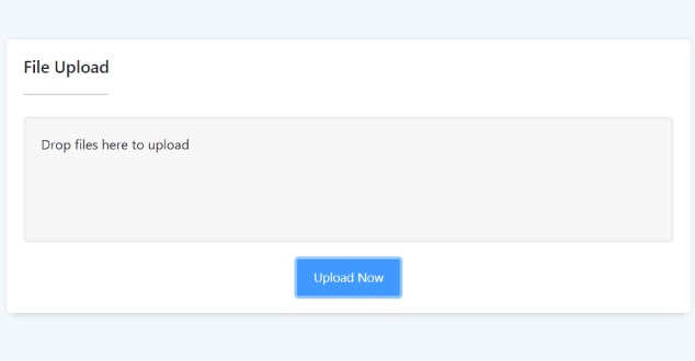 drag and drop file upload bootstrap