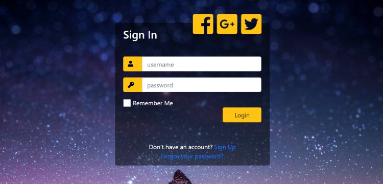 Elegant Login Page