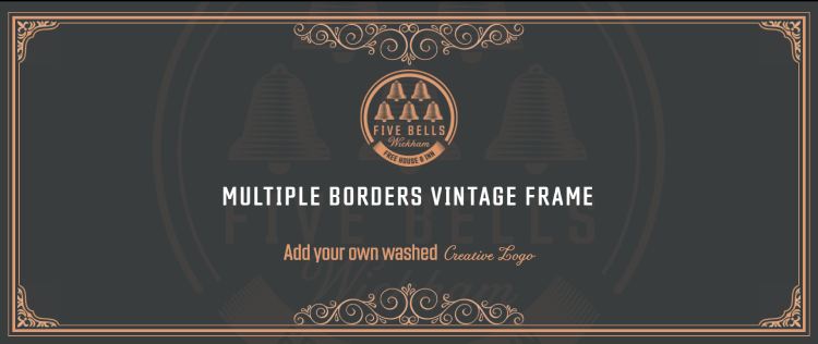 Full Screen Vintage Frame with Multiple Borders