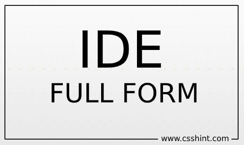 IDE full form