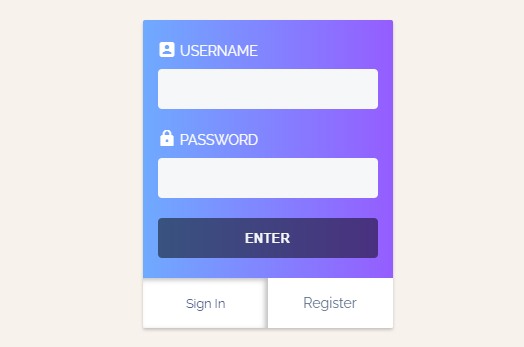 Login Registration Form Transition