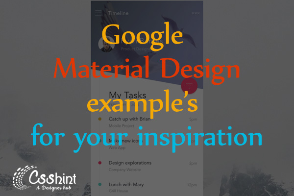 20+ Awesome Examples of Google Material Design for your inspiration