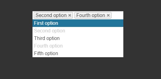 Multiple Select Dropdown