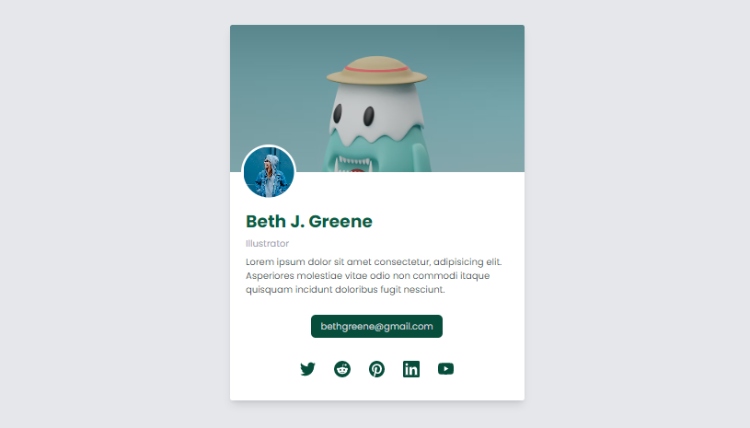 Profile Card with Header Image