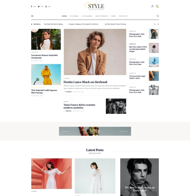 Street Style - Fashion & Lifestyle Personal Blog WordPress Theme