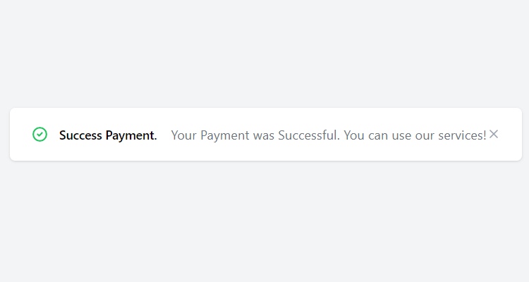 Success Payment Alert