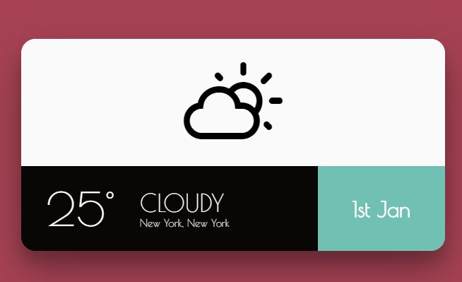 Weather Card using FlexBox